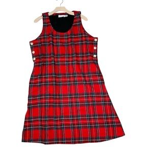 VINTAGE VERMONT COUNTRY STORE Plaid Midi Dress